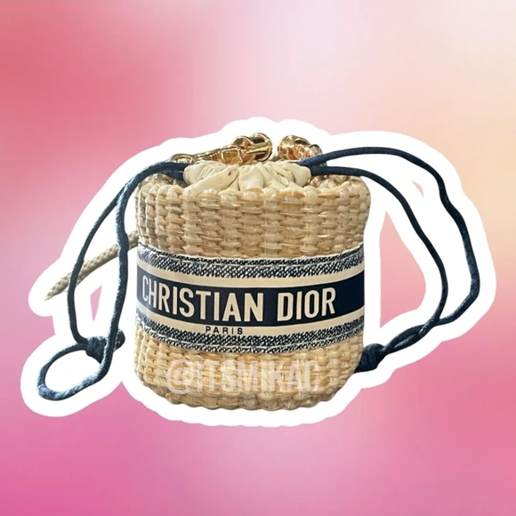 NIB Dior Cream and Black Crossbody Bag with Iconic Branding (GWP) - Picture 1 of 6